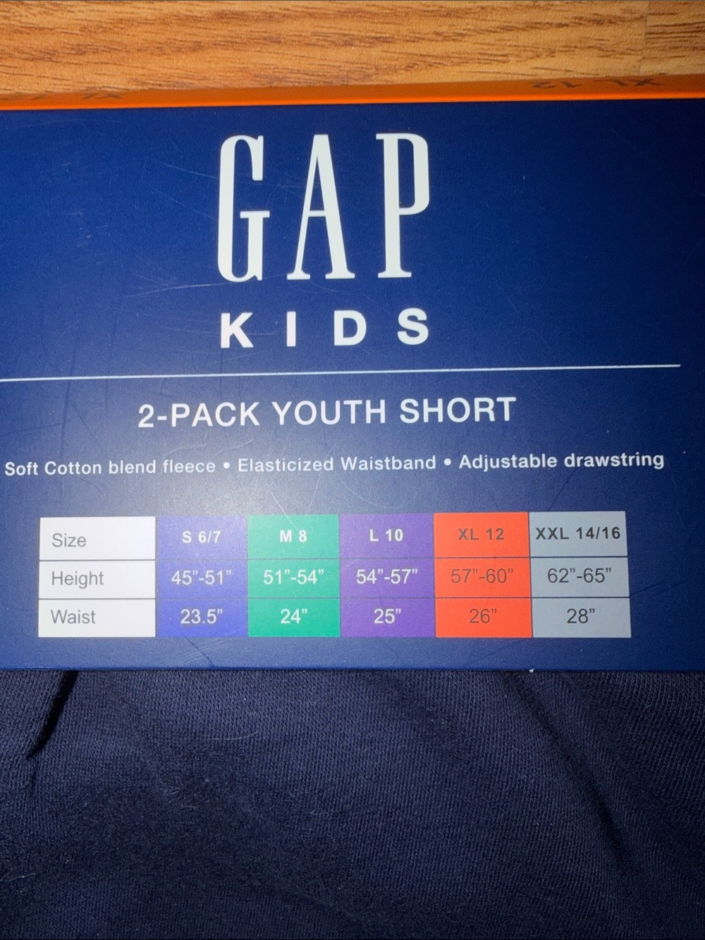NWT GAP Kids Gray & Navy Shorts Boys size 12 - Picture 7 of 8
